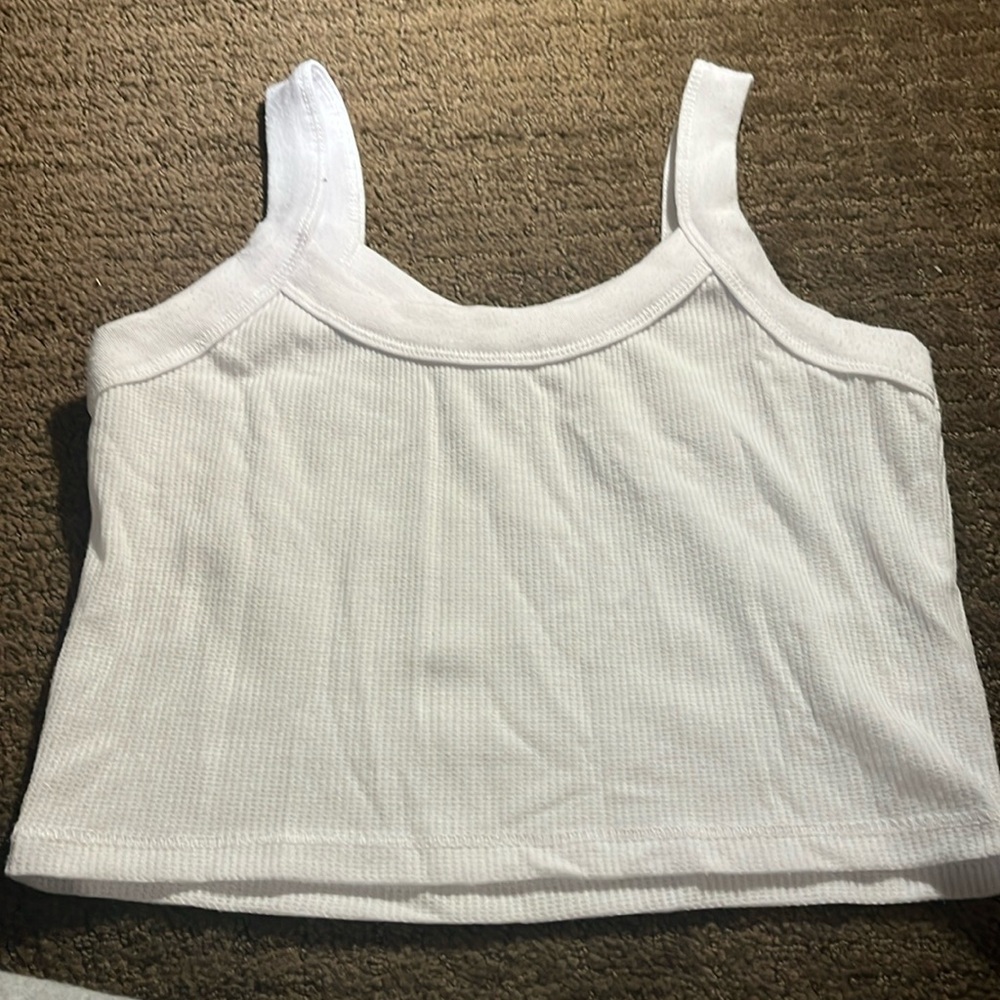 Cotton On Waffle Cropped Tank Top